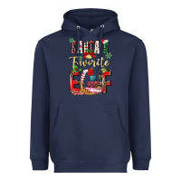 Navy santas favorite elf Heavyweight Hoodie - MaliasSmallBusiness