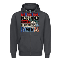 Smoke we are not descended from a fearful me Zipper Hoodie - MaliasSmallBusiness