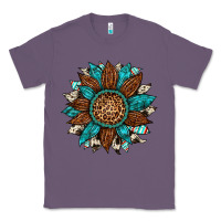 Lavender gemstone cowhide leopard turquoise sunflower Classic Tee - Artiststas