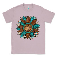Lilac gemstone cowhide leopard turquoise sunflower Classic Tee - Artiststas