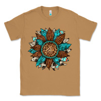 Toasted Coconut gemstone cowhide leopard turquoise sunflower Classic Tee - Artiststas