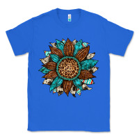 True Royal gemstone cowhide leopard turquoise sunflower Classic Tee - Artiststas