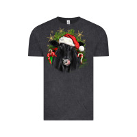 Vintage Black christmas black angus Vintage Tee - JahusDesignShop