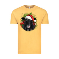 Vintage Mustard christmas black angus Vintage Tee - JahusDesignShop