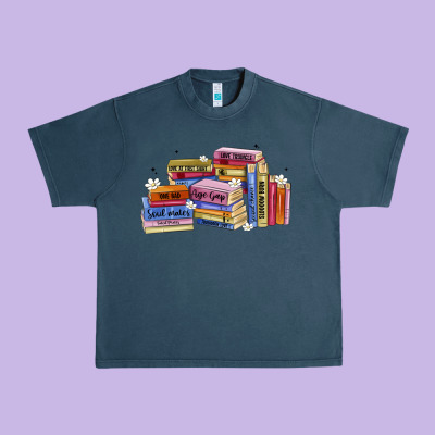 Book Tropes Urban Heavy Tee Designed By Artiststas