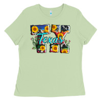 Matcha texas tx serape sunflower cowhide Ladies Tee - AdoDesignShop