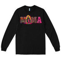 Black mama our lady of guadalupe Long Sleeve Tee - Artiststas