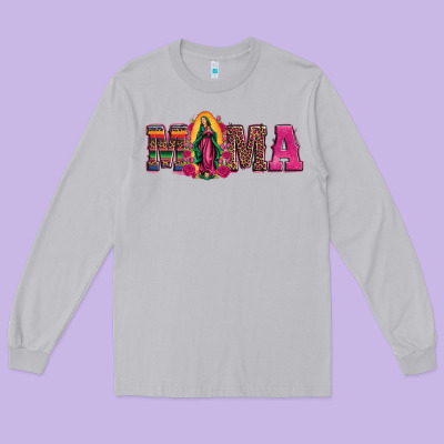 Mama Our Lady Of Guadalupe Long Sleeve Tee Designed By Artiststas