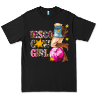 Black disco cowgirl Premium Tee - texasbilliewilder