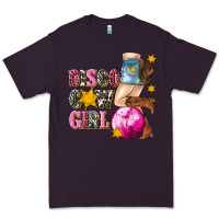 Plum disco cowgirl Premium Tee - texasbilliewilder