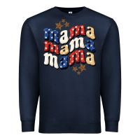 Navy American Mama Premium Sweatshirt - BundleAndBundleShop