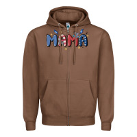Chestnut 4th july mama Zipper Hoodie - MaliasSmallBusiness