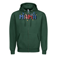 Sports Green 4th july mama Zipper Hoodie - MaliasSmallBusiness