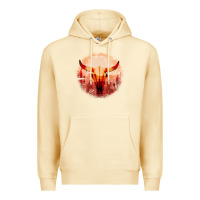Pina Colada Western Cowboy Sunset Bull Skull Premium Hoodie - Bettercallsaul