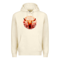 Sandshell Western Cowboy Sunset Bull Skull Premium Hoodie - Bettercallsaul