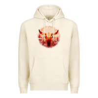 Tofu Western Cowboy Sunset Bull Skull Premium Hoodie - Bettercallsaul