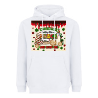 White torn between lookin like a snack and eatin one Heavyweight Hoodie - MaliasSmallBusiness