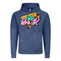 Vintage Denim hello pre k Vintage Hoodie - JahusDesignShop