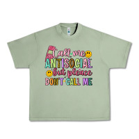 Oil Green call me antisocial but please don't call me Urban Heavy Tee - Artiststas