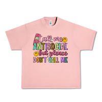 Salmon call me antisocial but please don't call me Urban Heavy Tee - Artiststas