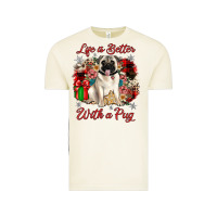 Vintage Arctic Christmas life is better with a pug Vintage Tee - JahusDesignShop