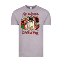 Vintage Zinc Christmas life is better with a pug Vintage Tee - JahusDesignShop