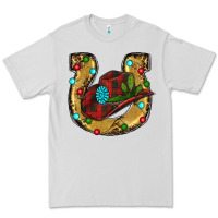 Dove Grey Christmas Horseshoe Premium Tee - RanaPortraitStore