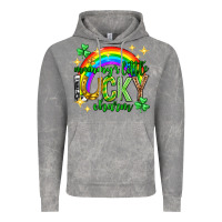 Cloud Rock St. Patrick's Day Mommy's little lucky charm Vintage Hoodie - Neo Western