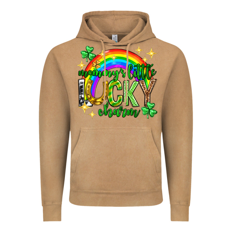 St. Patrick's Day Mommy's Little Lucky Charm Vintage Hoodie by Neo Western | Teevron