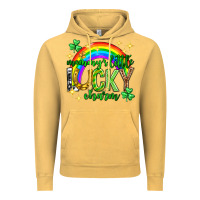 Vintage Mustard St. Patrick's Day Mommy's little lucky charm Vintage Hoodie - Neo Western