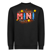 Black usa mini  leopard background Heavyweight Sweatshirt - AdoDesignShop
