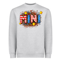 Heather Grey usa mini  leopard background Heavyweight Sweatshirt - AdoDesignShop