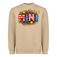 Mushroom usa mini  leopard background Heavyweight Sweatshirt - AdoDesignShop