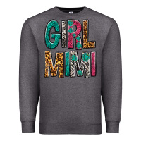 Charcoal Heather Girl Mimi Premium Sweatshirt - BundleAndBundleShop