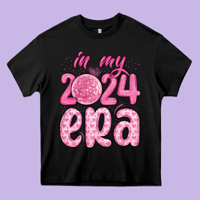 In My 2024 Era Heavy Core Tee Designed By Maliassmallbusiness