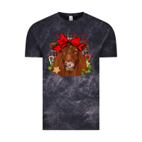 Cloud Black christmas red angus Vintage Tee - JahusDesignShop