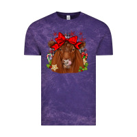 Cloud Purple christmas red angus Vintage Tee - JahusDesignShop