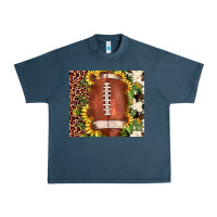 Midnight Navy football leopard cowhide sunflower Urban Heavy Tee - JahusDesignShop