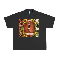 Pigment Black football leopard cowhide sunflower Urban Heavy Tee - JahusDesignShop