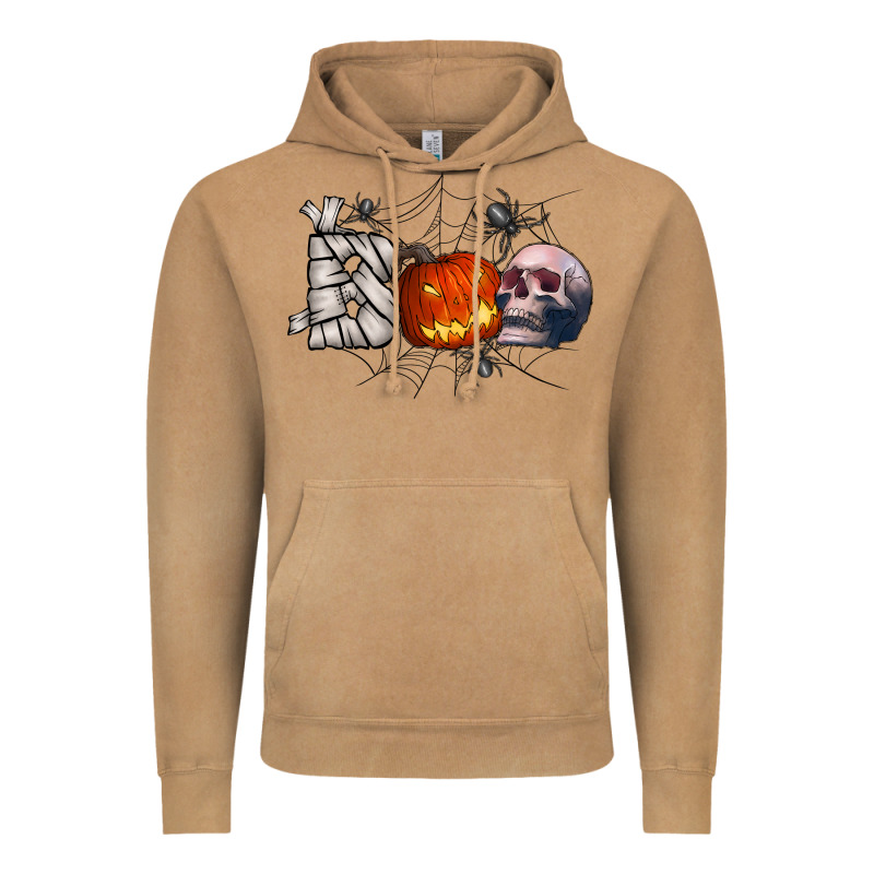 Boo Vintage Hoodie by CowhideDigitalArt | Teevron