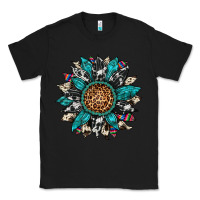 Black cowhide leopard serape gemstone  sunflower Classic Tee - Artiststas