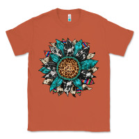 Copper cowhide leopard serape gemstone  sunflower Classic Tee - Artiststas