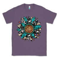 Lavender cowhide leopard serape gemstone  sunflower Classic Tee - Artiststas
