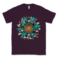Plum cowhide leopard serape gemstone  sunflower Classic Tee - Artiststas