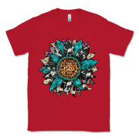 Red cowhide leopard serape gemstone  sunflower Classic Tee - Artiststas