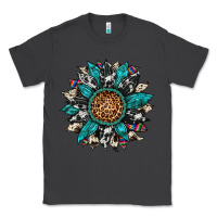 Smoke cowhide leopard serape gemstone  sunflower Classic Tee - Artiststas