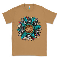 Toasted Coconut cowhide leopard serape gemstone  sunflower Classic Tee - Artiststas