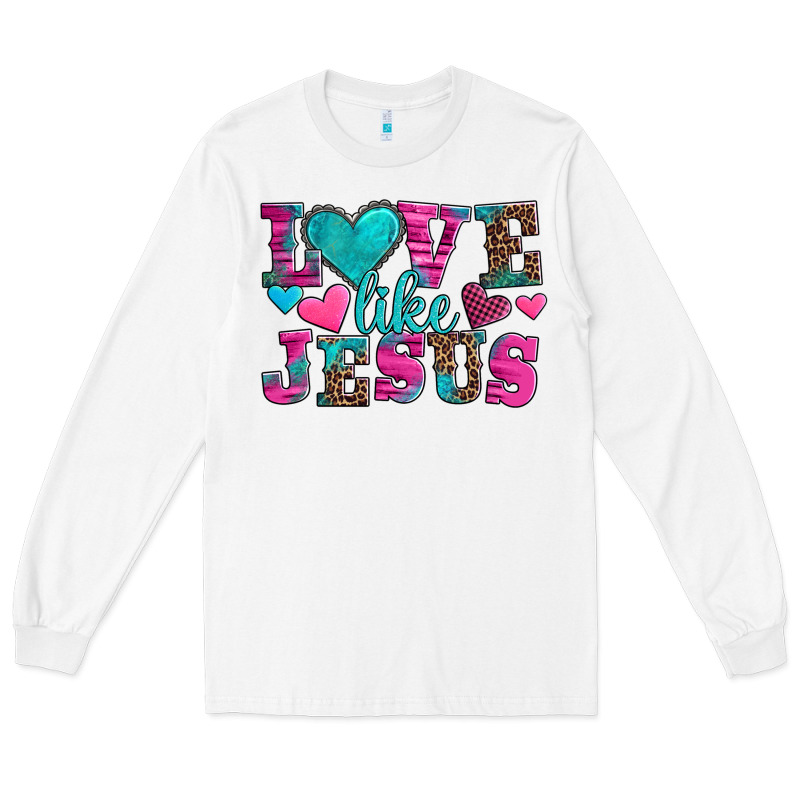 Love Like Jesus Valentine's Day Long Sleeve Tee by AdoDesignShop | Teevron