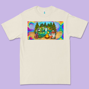 Hippie Soul License Plate Premium Tee Designed By Barkaloodesign