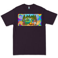 Plum hippie soul license plate Premium Tee - BarkalooDesign